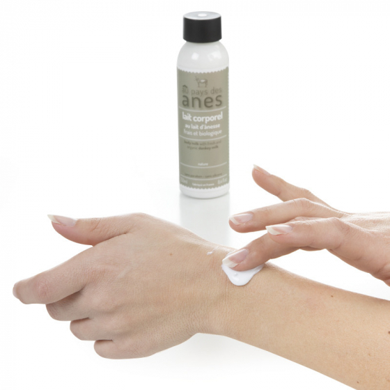 Lait corporel au lait d’ânesse frais et biologique 250 ml