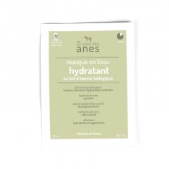 Masque en tissu au lait d'ânesse biologique Hydratant 20 ml