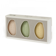 Coffret cadeau Savons Galets au lait d'ânesse biologique 150 g