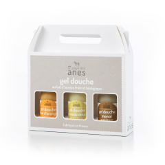Coffret gels douche limonade Fleur d'Oranger - Amande Douce - MonoÏ