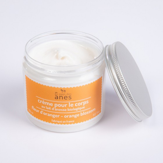 Crème corps au lait d'ânesse Fleur d'Oranger 200 ml Crème corps au lait d'ânesse Fleur d'Oranger 200 ml