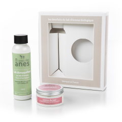 Coffret Bien-Être Lait démaquillant - Crème de jour pot