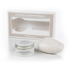 Coffret Douceur Crème pieds pot - Savon Exfoliant Abricot