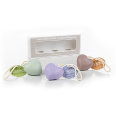 Coffret Savons Coeurs Monoï - Lavande - Aloe Vera