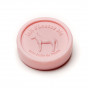 Savon rond au lait d'ânesse biologique Rose 100g Au Pays des Ânes