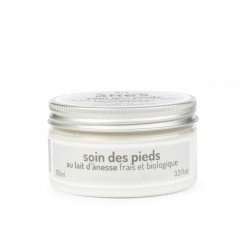 Crème pour les pieds au lait d'ânesse frais et biologique 100 ml
