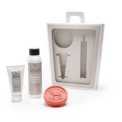 Coffret beauté lait corps - crème mains pot - savon rond Coquelicot