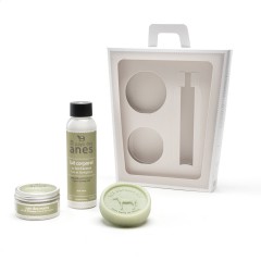 Coffret beauté lait corps - crème mains pot - savon rond Aloe