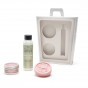 Coffret beauté lait démaquillant - crème jour pot - savon rond Rose