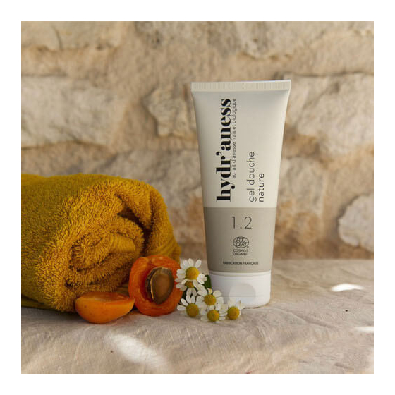 Gel douche bio au lait d'ânesse frais nature 200ml Hydr'aness
