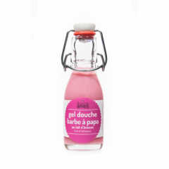 Gel douche limonade au lait d\'ânesse frais et biologique Barbe à Papa 100 ml