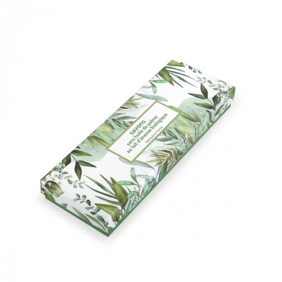 Coffret savons sans huile de palme hydratant avec boite cadeau Luxe