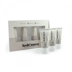 Trio voyage au lait d'ânesse soins corps et cheveux nature Hydr'aness en coffret