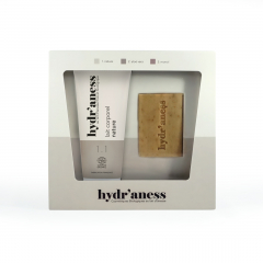 Coffret duo lait corps nature et savon ayurvéd'âne au lait d'ânesse bio Hydr'aness