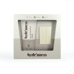 Coffret duo lait démaquillant et savon nature au lait d'ânesse bio Hydr'aness