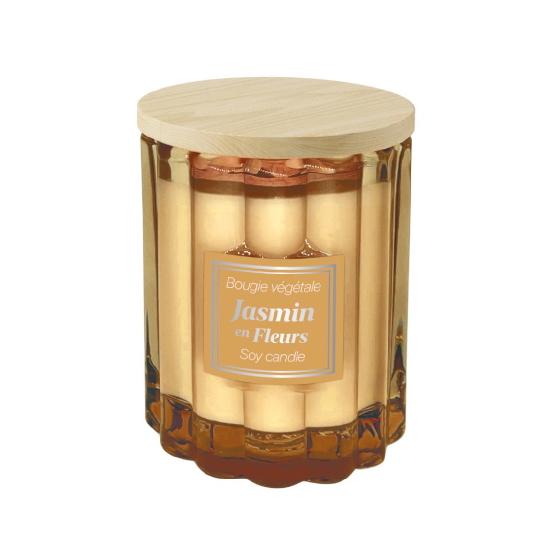 Bougie parfumée à la cire de soja 100g Jasmin