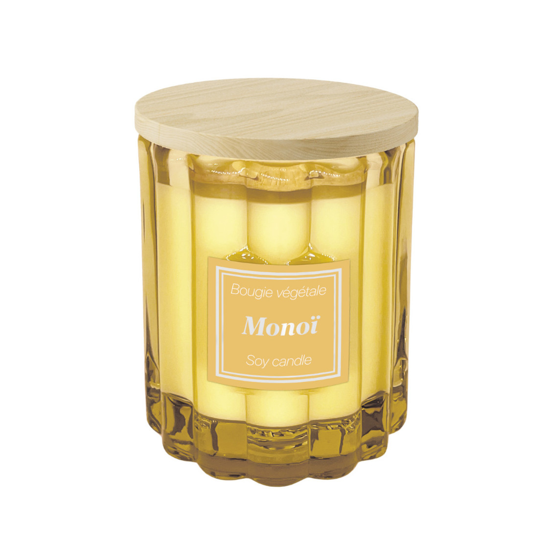 Bougie parfumée à la cire de soja 100g Monoï