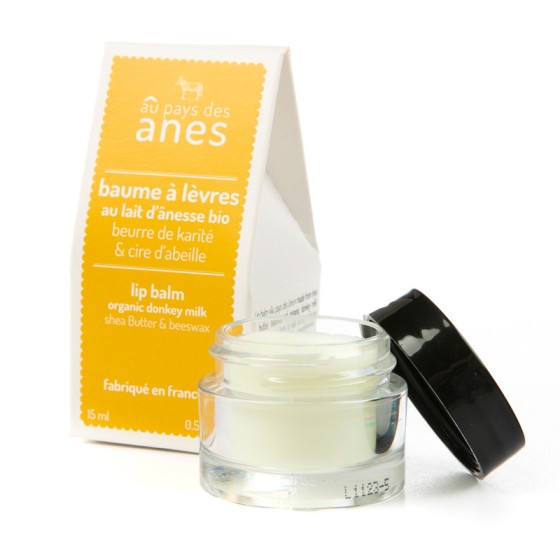 Baume à lèvres au lait d'ânesse bio 15 ml - Carton de 12 Baume à lèvres au lait d'ânesse bio 15 ml - Carton de 12