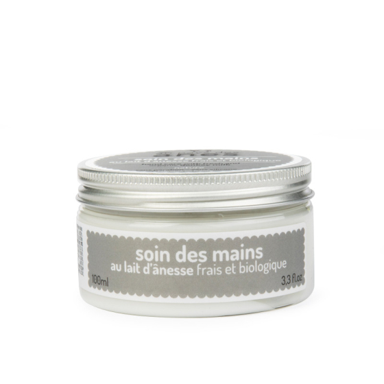 Crème pour les mains au lait d'ânesse frais et bio 100 ml - Carton de 15 Crème pour les mains au lait d'ânesse frais et bio 100 ml - Carton de 15