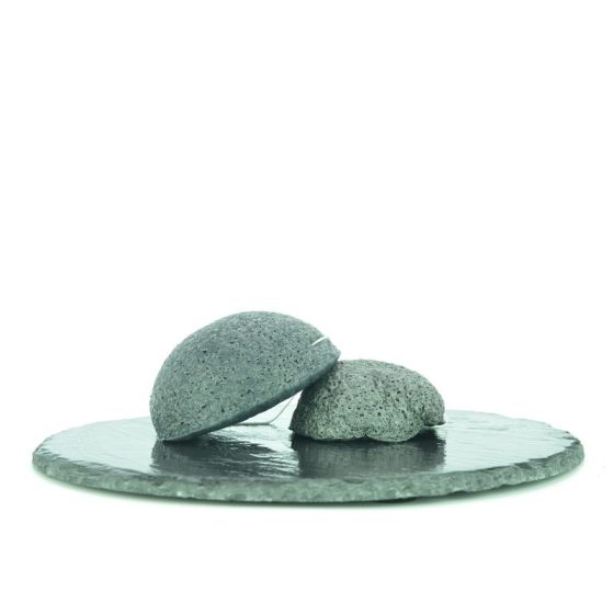 Eponge KONJAC au Charbon de Bambou - Carton de 12 Eponge KONJAC au Charbon de Bambou - Carton de 12
