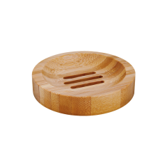 Porte savon en bambou rond - Carton de 12