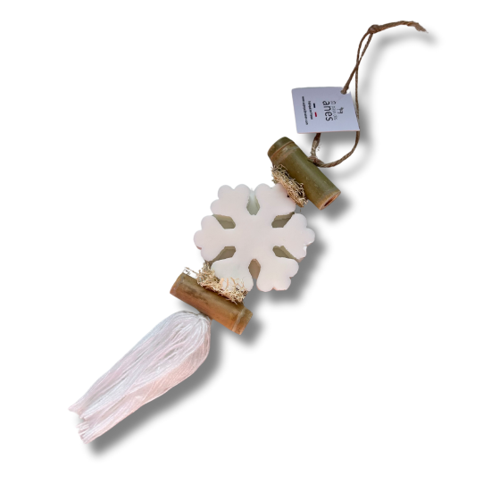 Guirlande de savon parfumé bergamote - 1 flocon de neige