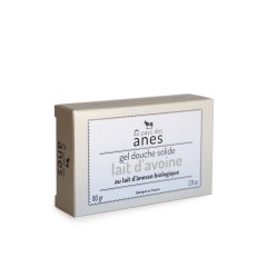 Gel douche solide Lait d'avoine postbiotiques et lait d'ânesse 80g