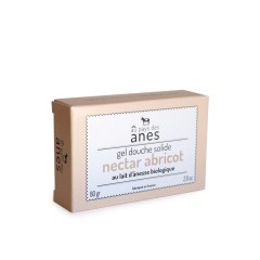 Gel douche solide Nectar d'abricot postbiotiques et lait d'ânesse 80g